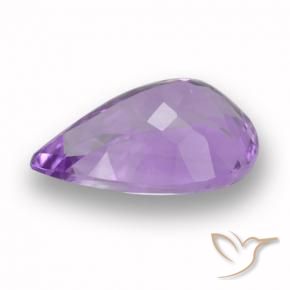 Ametista Violeta médio Natural 4.63ct, Formato de pêra, VVS-VS