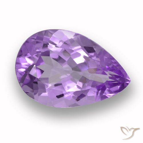 5.18ct Natural Violeta rosado Ametista, Formato de pêra, VVS-VS