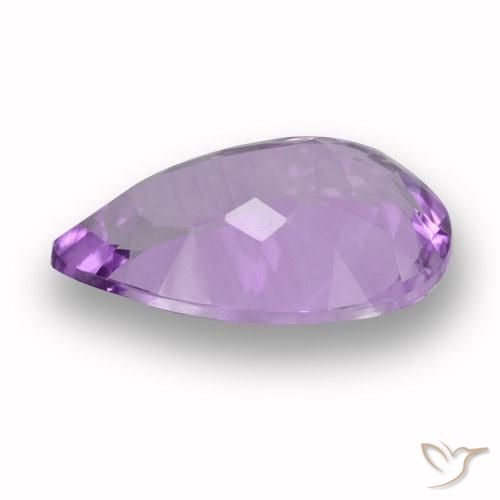 Ametista Violeta médio Natural 4.49ct, Formato de pêra, VVS