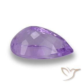 Ametista Violeta médio Natural 5.85ct, Formato de pêra, VVS-VS