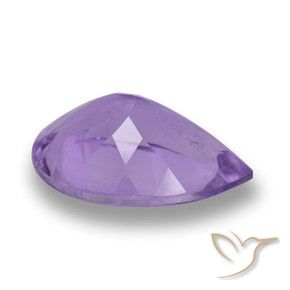 Ametista Violeta médio Natural 5.30ct, Formato de pêra, VS