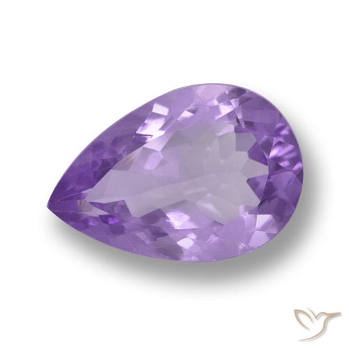 4.96ct Natural Violeta médio Ametista, Formato de pêra, VVS-VS