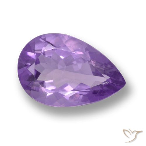 4.49ct Natural Violeta médio Ametista, Formato de pêra, VVS-VS