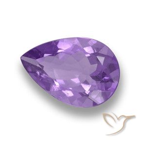 Ametista Violeta médio Natural 4.49ct, Formato de pêra, VVS-VS