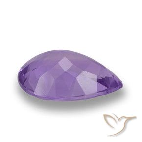 Ametista Violeta médio Natural 4.49ct, Formato de pêra, VVS-VS
