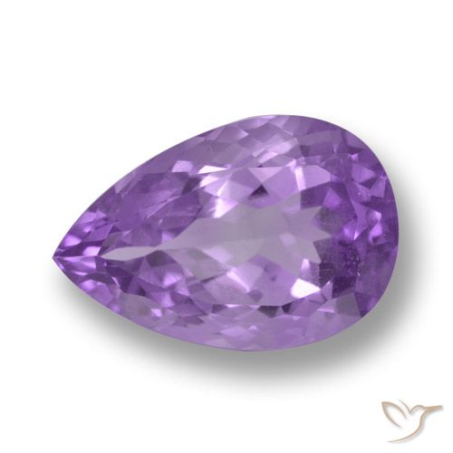 6.26ct Natural Violeta Púrpura Profundo Ametista, Formato de pêra, VS