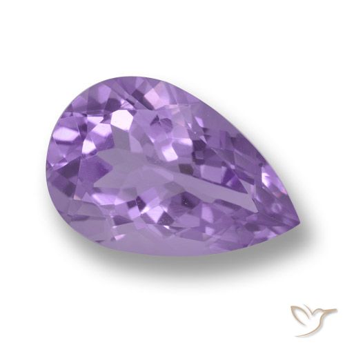 4.94ct Natural Violeta rosado Ametista, Formato de pêra, VVS