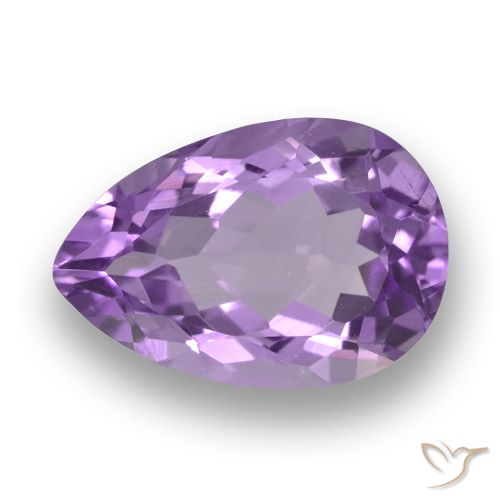 4.00ct Natural Violeta médio Ametista, Formato de pêra, VVS