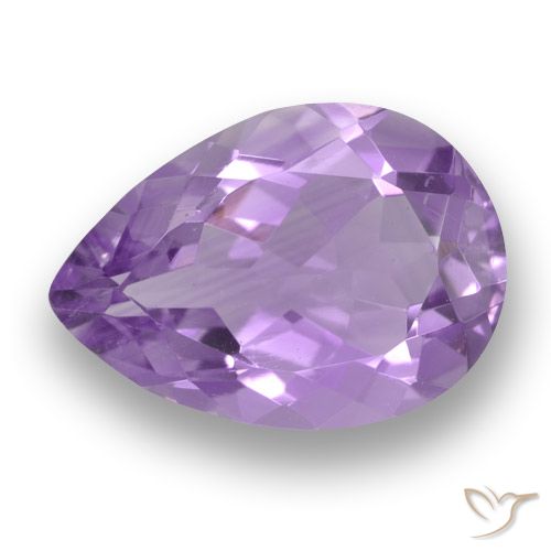 3.29ct Natural Violeta médio Ametista, Formato de pêra, VVS