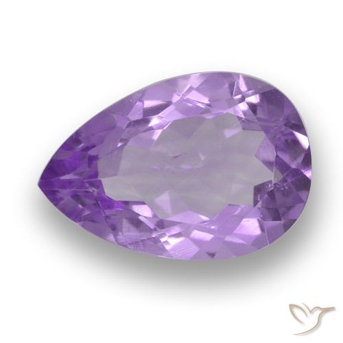 3.74ct Natural Violeta médio Ametista, Formato de pêra, VS