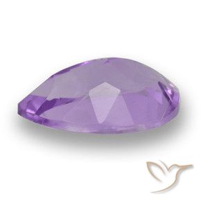 Ametista Violeta médio Natural 3.74ct, Formato de pêra, VS