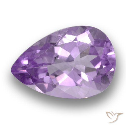 3.59ct Natural Violeta médio Ametista, Formato de pêra, VS