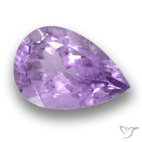 3.82ct Natural Violeta médio Ametista, Formato de pêra, VS