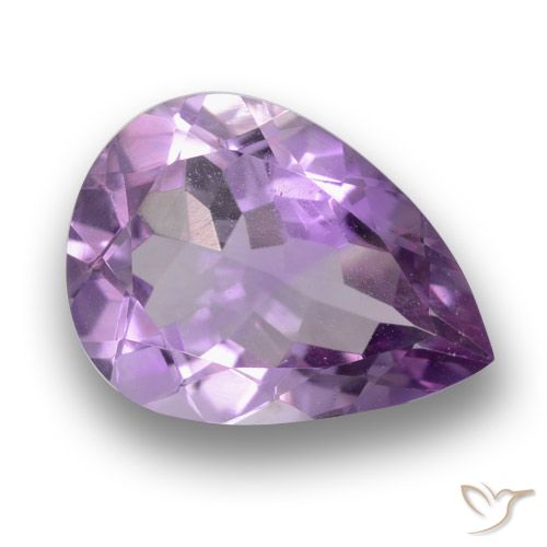 3.21ct Natural Violeta médio Ametista, Formato de pêra, VS