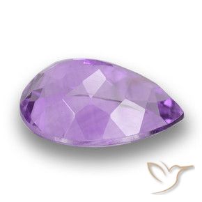 Ametista Violeta-rosa médio Natural 3.92ct, Formato de pêra, VS