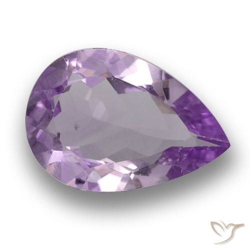 2.74ct Natural Violeta médio Ametista, Formato de pêra, VS