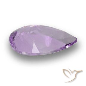 Ametista Violeta médio Natural 2.74ct, Formato de pêra, VS