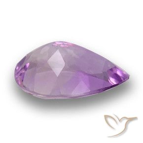 Ametista Violeta rosado Natural 3.45ct, Formato de pêra, VS
