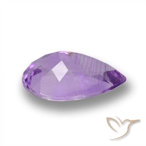 Ametista íris violeta Natural 3.41ct, Formato de pêra, VVS