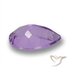 Ametista Violeta Profundo Natural 3.47ct, Formato de pêra, VVS