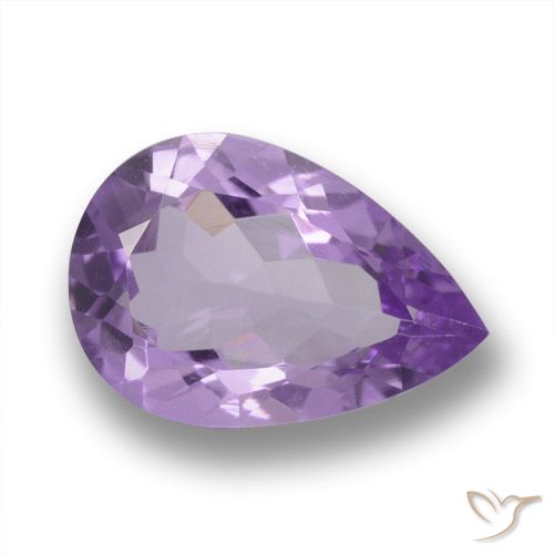 3.48ct Natural Violeta médio Ametista, Formato de pêra, VVS