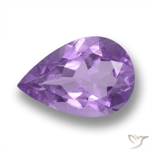 3.54ct Natural Violeta Profundo Ametista, Formato de pêra, VVS