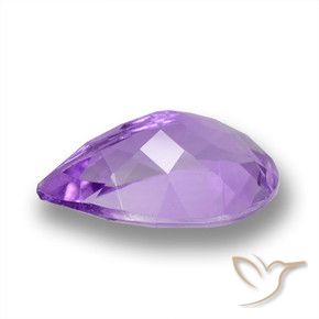 Ametista Violeta Profundo Natural 3.54ct, Formato de pêra, VVS