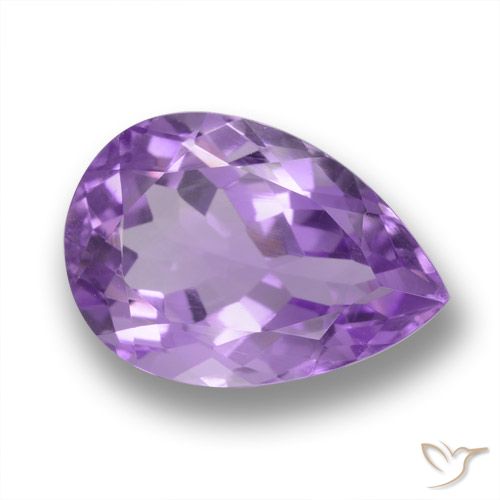 4.18ct Natural Violeta Profundo Ametista, Formato de pêra, VVS