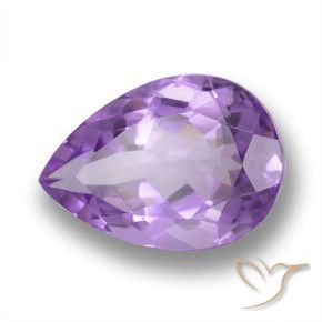 Ametista Violeta Profundo Natural 4.18ct, Formato de pêra, VVS