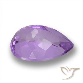 Ametista Violeta Profundo Natural 4.18ct, Formato de pêra, VVS