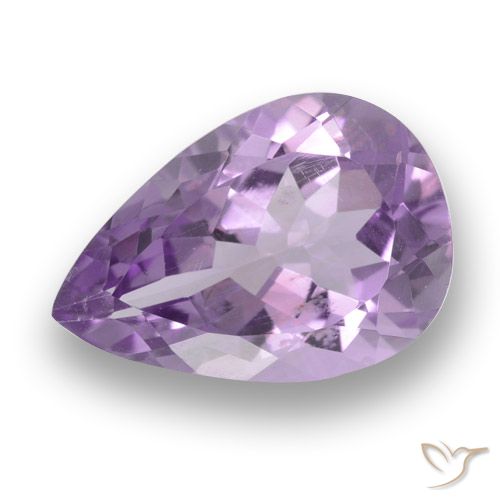 3.28ct Natural íris violeta Ametista, Formato de pêra, VS