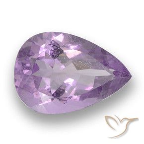 Ametista íris violeta Natural 3.28ct, Formato de pêra, VS