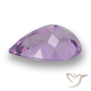 Ametista íris violeta Natural 3.28ct, Formato de pêra, VS