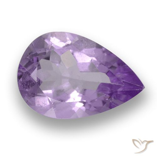 2.93ct Natural Violeta médio Ametista, Formato de pêra, VS