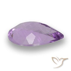 Ametista Violeta médio Natural 2.84ct, Formato de pêra, VS