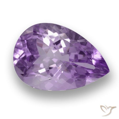 3.46ct Natural Violeta Profundo Ametista, Formato de pêra, VVS-VS