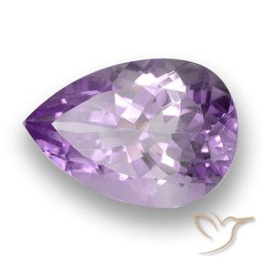 Ametista Violeta Profundo Natural 3.46ct, Formato de pêra, VVS-VS