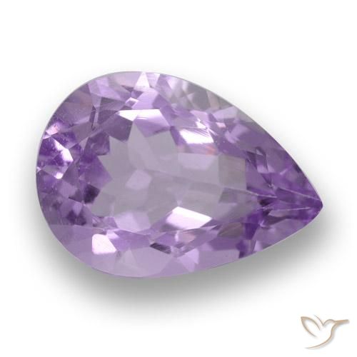 3.38ct Natural Rosa Violeta Médio Ametista, Formato de pêra, VS