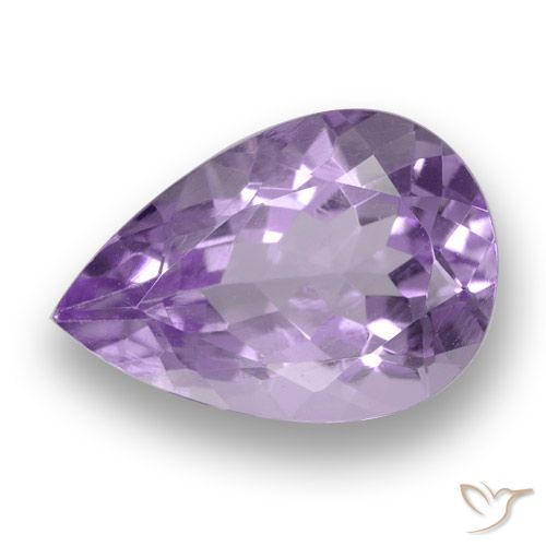 3.52ct Natural Rosa Violeta Médio Ametista, Formato de pêra, VVS