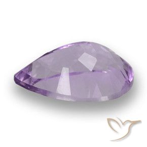 Ametista Rosa Violeta Médio Natural 3.70ct, Formato de pêra, VS