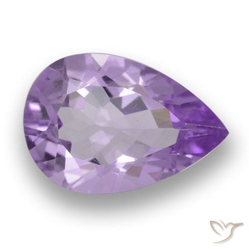2.88ct Natural Violeta médio Ametista, Formato de pêra, VS