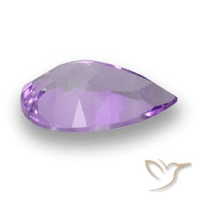 Ametista Violeta médio Natural 2.88ct, Formato de pêra, VS