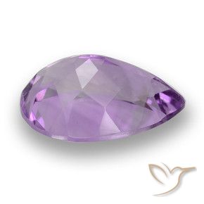 Ametista Violeta Púrpura Natural 3.91ct, Formato de pêra, VS