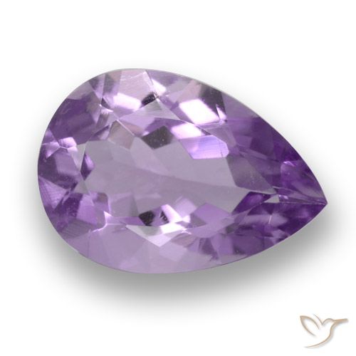 3.12ct Natural Violeta Profundo Ametista, Formato de pêra, VS