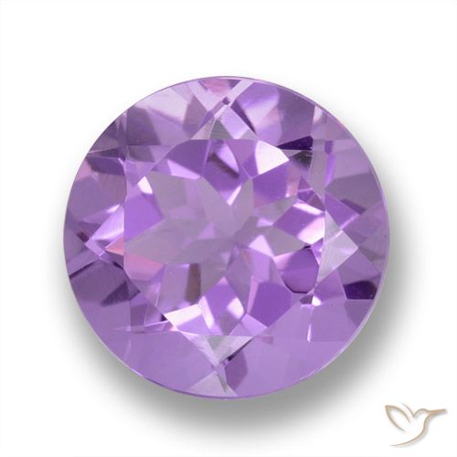 2.36ct Natural Violeta Púrpura Médio Ametista, Redondo, VVS