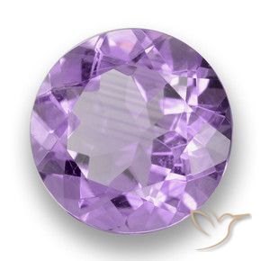 Ametista Violeta médio Natural 3.41ct, Redondo, VVS
