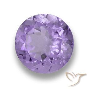 Ametista Violeta médio Natural 3.20ct, Redondo, VVS