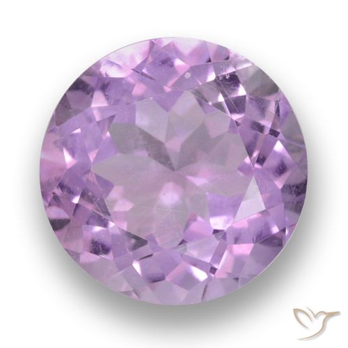 3.53ct Natural Violeta rosa médio Ametista, Redondo, VVS-VS
