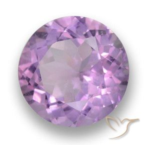 Ametista Violeta rosa médio Natural 3.53ct, Redondo, VVS-VS