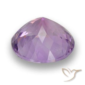 Ametista Violeta rosa médio Natural 3.53ct, Redondo, VVS-VS